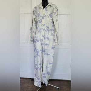 Universal Thread Blue/White Tie Dye Boiler-suit Jumpsuit   Size 10